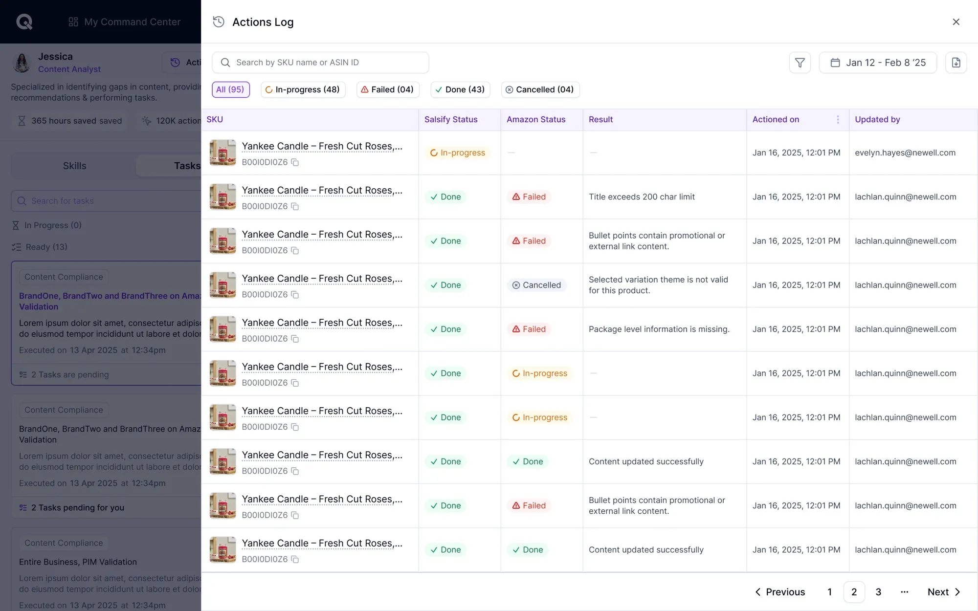 Content agent view 102