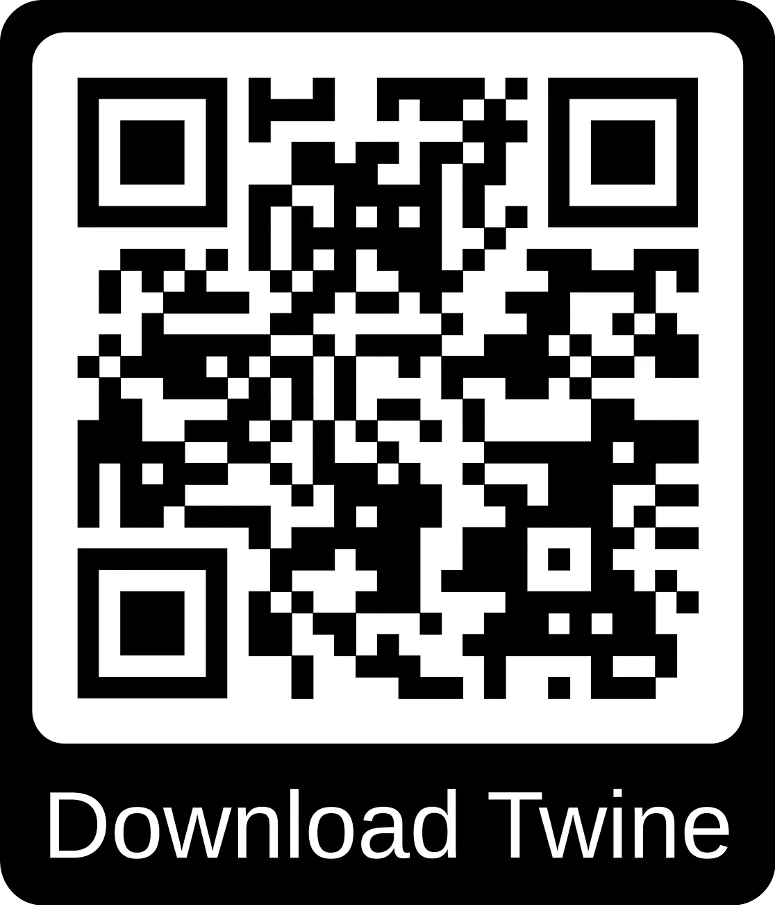 Try it for yourself — scan the QR code to download Twine